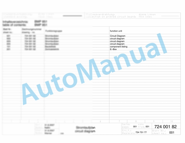 Bomag BMP 851 Trench Compactor Electric, Hydraulic Schematics Diagram 101720061001 - 101720061558 1 Bomag BMP 851 Trench Compactor Electric, Hydraulic Schematics Diagram 101720061001 - 101720061558