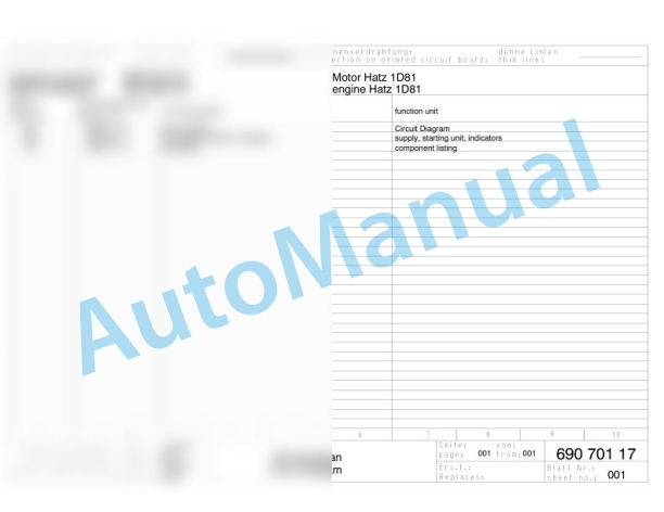 Bomag BPR 100-80 D Reversible Vibratory Plates Electric, Hydraulic Schematics Diagram 101692641001 - 101692641903 3 Bomag BPR 100-80 D Reversible Vibratory Plates Electric, Hydraulic Schematics Diagram 101692641001 - 101692641903-3