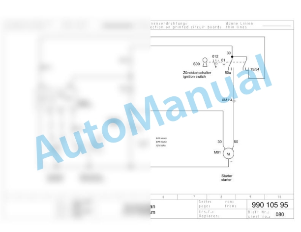 Bomag BPR 40-45 D-3 Reversible Vibratory Plates Electric Schematics Diagram 101680701236 - 101680701666 2 Bomag BPR 40-45 D-3 Reversible Vibratory Plates Electric Schematics Diagram 101680701236 - 101680701666-2