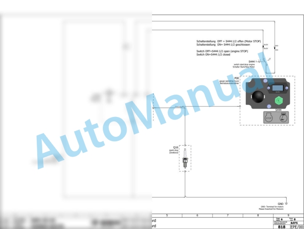 Bomag BPR 45-45 Reversible Vibratory Plates Electric Schematics Diagram 101695421001 - 101695429999 3 Bomag BPR 45-45 Reversible Vibratory Plates Electric Schematics Diagram 101695421001 - 101695429999-3