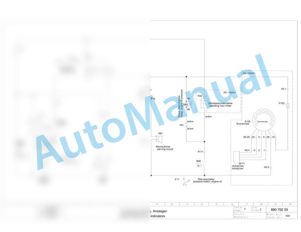 Bomag BPR 50-55 D-E Reversible Vibratory Plates Electric Schematics Diagram 101692861001 - 101692861923-2