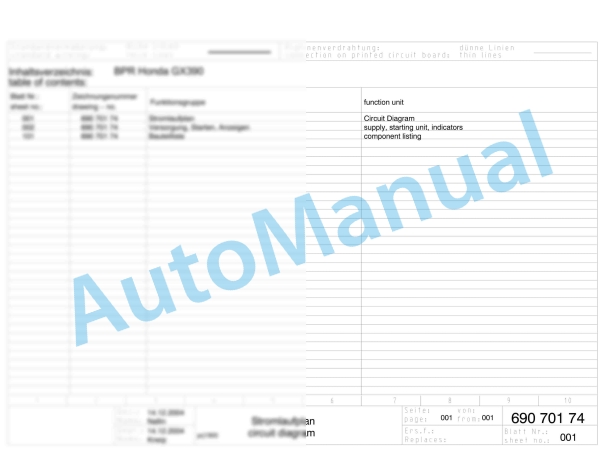Bomag BPR 60-65 Reversible Vibratory Plates Electric Schematics Diagram 101695401001 - 101695409999 1 Bomag BPR 60-65 Reversible Vibratory Plates Electric Schematics Diagram 101695401001 - 101695409999