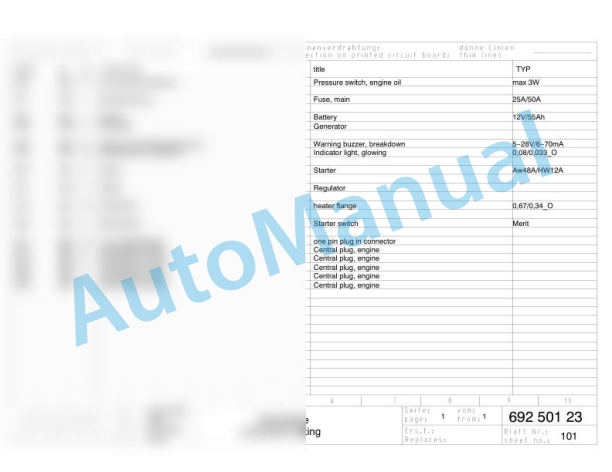 Bomag BPR 75-60 D-2 Reversible Vibratory Plates Electric Schematics Diagram 101690611517 - 101690611603 3 Bomag BPR 75-60 D-2 Reversible Vibratory Plates Electric Schematics Diagram 101690611517 - 101690611603-3