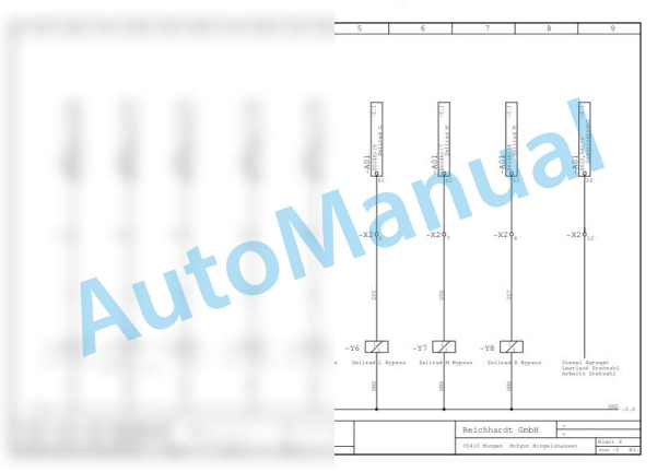 Bomag BS 16000 PROFI Accessory Equipment Electric, Hydraulic Schematics Diagram 101910821001 - 101910821003 3 Bomag BS 16000 PROFI Accessory Equipment Electric, Hydraulic Schematics Diagram 101910821001 - 101910821003-3