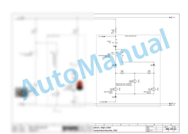 Bomag BW 100 AD-4 Tandem Vibratory Rollers Electric, Hydraulic Schematics Diagram 101880161001 - 101880161368 3 Bomag BW 100 AD-4 Tandem Vibratory Rollers Electric, Hydraulic Schematics Diagram 101880161001 - 101880161368-3