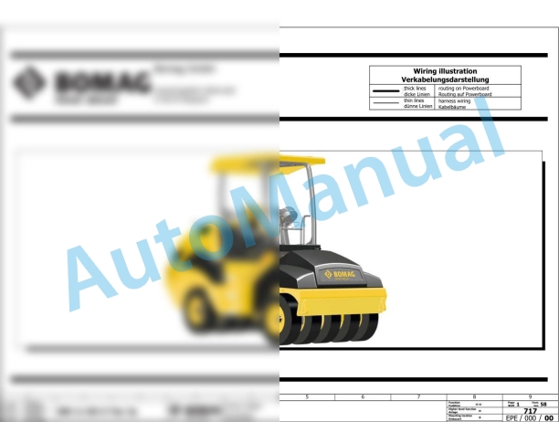 Bomag BW 11 RH-5 Rubber Tyred Rollers Electric, Hydraulic Schematics Diagram 101538751001 - 101538759999 2 Bomag BW 11 RH-5 Rubber Tyred Rollers Electric, Hydraulic Schematics Diagram 101538751001 - 101538759999-2