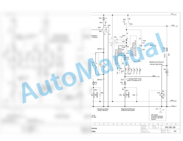 Bomag BW 120 AC-3 Combination Rollers Electric, Hydraulic Schematics Diagram 101170611101 - 101170611231-3