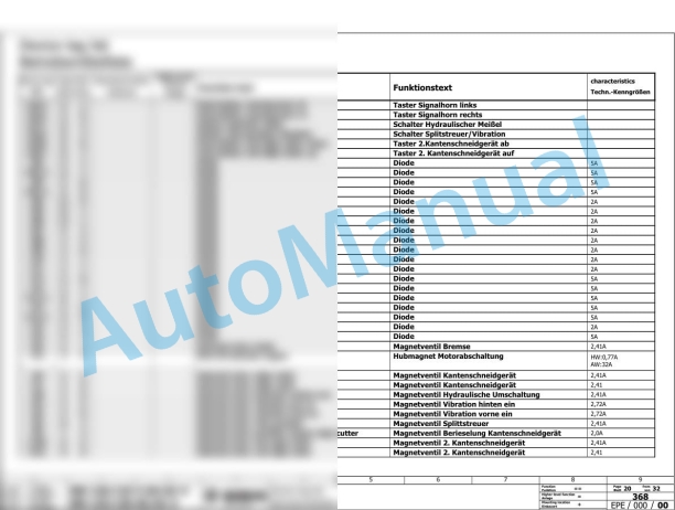 Bomag BW 120 SL-5 Tandem Vibratory Rollers Electric, Hydraulic Schematics Diagram 861880441001 - 861880449999 3 Bomag BW 120 SL-5 Tandem Vibratory Rollers Electric, Hydraulic Schematics Diagram 861880441001 - 861880449999-3