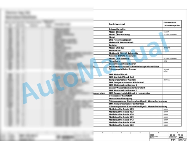 Bomag BW 120 SL-5 Tandem Vibratory Rollers Electric Schematics Diagram 101880801001 - 101880809999 2 Bomag BW 120 SL-5 Tandem Vibratory Rollers Electric Schematics Diagram 101880801001 - 101880809999-2