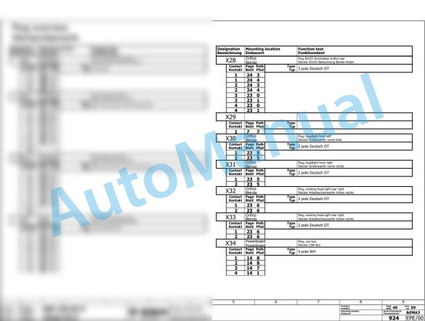 Bomag BW 120 SL-5 Tandem Vibratory Rollers Electric Schematics Diagram 101880801001 - 101880809999 3 Bomag BW 120 SL-5 Tandem Vibratory Rollers Electric Schematics Diagram 101880801001 - 101880809999-3