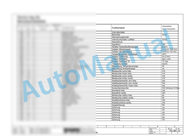 Bomag BW 131 ACW-3 Combination Rollers Electric, Hydraulic Schematics Diagram 861750191001 - 861750191435 2 Bomag BW 131 ACW-3 Combination Rollers Electric, Hydraulic Schematics Diagram 861750191001 - 861750191435-2