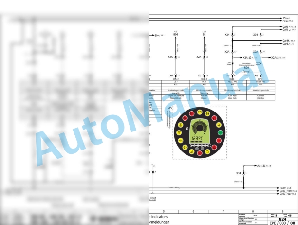 Bomag BW 135 AD-5 Tandem Vibratory Rollers Electric, Hydraulic Schematics Diagram 101650391001 - 101650399999 2 Bomag BW 135 AD-5 Tandem Vibratory Rollers Electric, Hydraulic Schematics Diagram 101650391001 - 101650399999-2