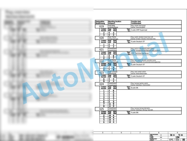 Bomag BW 138 AD-5 Tandem Vibratory Rollers Electric, Hydraulic Schematics Diagram 101650331001 - 101650331058 2 Bomag BW 138 AD-5 Tandem Vibratory Rollers Electric, Hydraulic Schematics Diagram 101650331001 - 101650331058-2