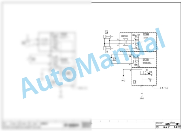 Bomag BW 138 AD-5 Tandem Vibratory Rollers Hydraulic Schematics Diagram 961650491001 - 961650499999 3 Bomag BW 138 AD-5 Tandem Vibratory Rollers Hydraulic Schematics Diagram 961650491001 - 961650499999-3