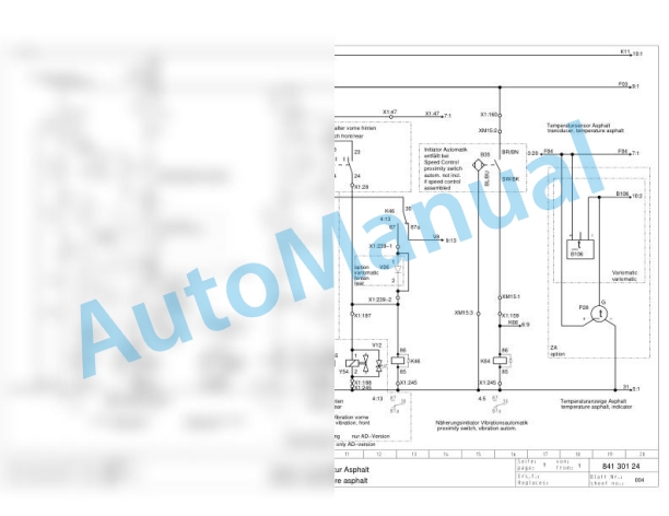 Bomag BW 144 AD-2 Tandem Vibratory Rollers Electric, Hydraulic Schematics Diagram 101810021094 - 101810029999 2 Bomag BW 144 AD-2 Tandem Vibratory Rollers Electric, Hydraulic Schematics Diagram 101810021094 - 101810029999-2