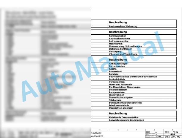 Bomag BW 145 DH-5 Single Drum Vibratory Rollers Electric, Hydraulic Schematics Diagram 101586011002 - 101586019999 2 Bomag BW 145 DH-5 Single Drum Vibratory Rollers Electric, Hydraulic Schematics Diagram 101586011002 - 101586019999-2