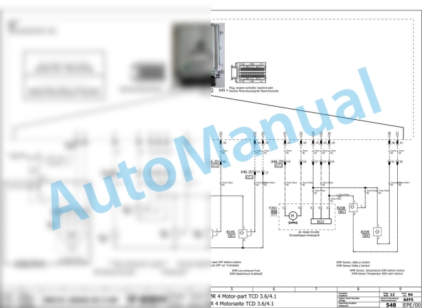 Bomag BW 151 AD-5 AM Tandem Vibratory Rollers Electric, Hydraulic Schematics Diagram 101921031001 - 101921031052 3 Bomag BW 151 AD-5 AM Tandem Vibratory Rollers Electric, Hydraulic Schematics Diagram 101921031001 - 101921031052-3