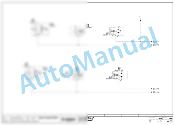 Bomag BW 154 ACP-5 Combination Rollers Electric, Hydraulic Schematics Diagram 101871131001 - 101871139999 2 Bomag BW 154 ACP-5 Combination Rollers Electric, Hydraulic Schematics Diagram 101871131001 - 101871139999-2
