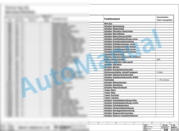 Bomag BW 161 AD-5 AM Tandem Vibratory Rollers Electric Schematics Diagram 101921531001 - 101921539999 3 Bomag BW 161 AD-5 AM Tandem Vibratory Rollers Electric Schematics Diagram 101921531001 - 101921539999-3