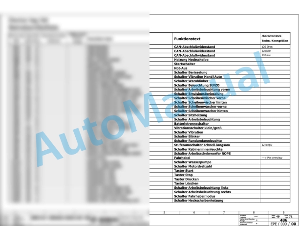 Bomag BW 161 AD-50 Tandem Vibratory Rollers Electric, Hydraulic Schematics Diagram 101921181002 - 101921189999 2 Bomag BW 161 AD-50 Tandem Vibratory Rollers Electric, Hydraulic Schematics Diagram 101921181002 - 101921189999-2
