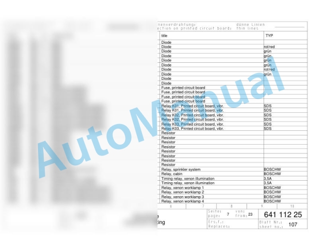 Bomag BW 164 AD-2 Tandem Vibratory Rollers Electric, Hydraulic Schematics Diagram 101640341011 - 101640341014 2 Bomag BW 164 AD-2 Tandem Vibratory Rollers Electric, Hydraulic Schematics Diagram 101640341011 - 101640341014-2