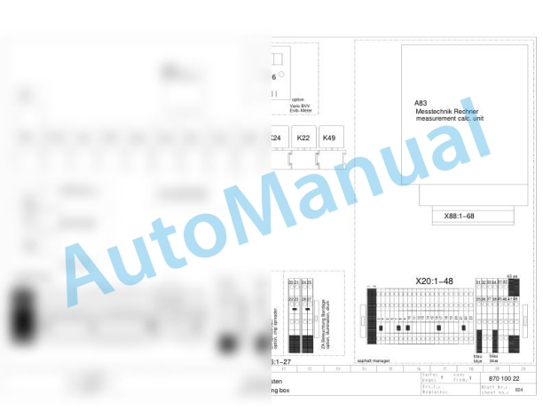 Bomag BW 174 AC-2 AM Combination Rollers Electric, Hydraulic Schematics Diagram 101870481002 - 101870481024 2 Bomag BW 174 AC-2 AM Combination Rollers Electric, Hydraulic Schematics Diagram 101870481002 - 101870481024-2