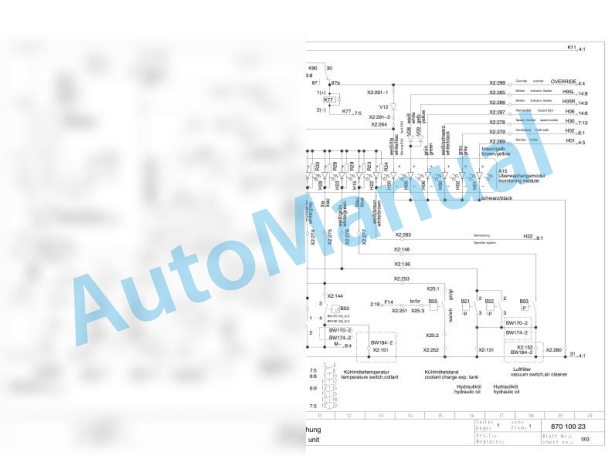 Bomag BW 174 AC-2 Combination Rollers Electric, Hydraulic Schematics Diagram 101870431002 - 101870431029 3 Bomag BW 174 AC-2 Combination Rollers Electric, Hydraulic Schematics Diagram 101870431002 - 101870431029-3