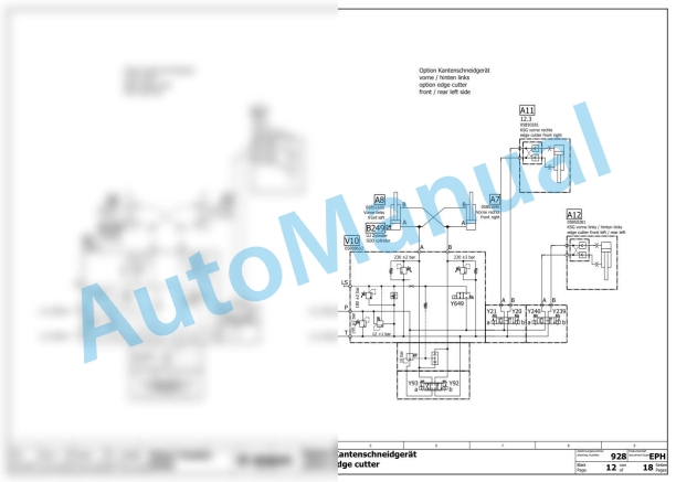 Bomag BW 174 ACP-5 AM Hyprid Combination Rollers Electric, Hydraulic Schematics Diagram 101871261001 - 101871269999 3 Bomag BW 174 ACP-5 AM Hyprid Combination Rollers Electric, Hydraulic Schematics Diagram 101871261001 - 101871269999-3