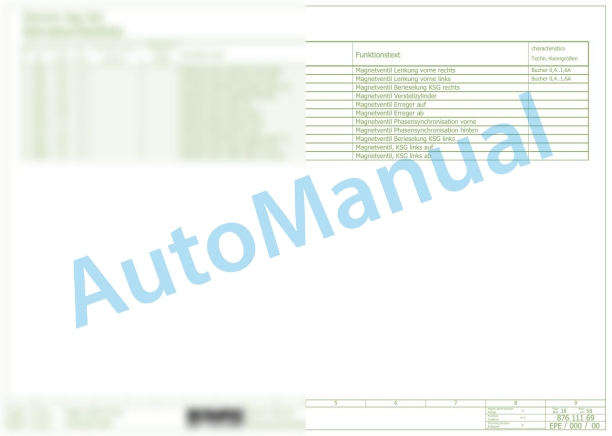 Bomag BW 174 AP-4 AM Tandem Vibratory Rollers Electric, Hydraulic Schematics Diagram 101870701006 - 101870701049 3 Bomag BW 174 AP-4 AM Tandem Vibratory Rollers Electric, Hydraulic Schematics Diagram 101870701006 - 101870701049-3