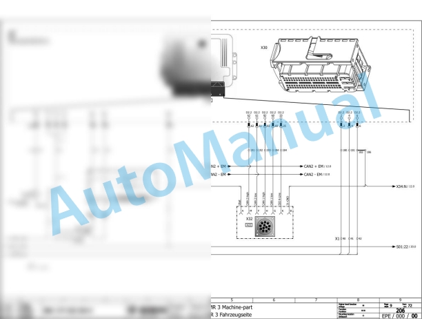 Bomag BW 177 DH-4 TCD Single Drum Vibratory Rollers Electric Schematics Diagram 101583321001 - 101583321138 3 Bomag BW 177 DH-4 TCD Single Drum Vibratory Rollers Electric Schematics Diagram 101583321001 - 101583321138-3