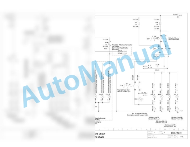 Bomag BW 177 PDH-40 Single Drum Vibratory Rollers Electric Schematics Diagram 901582281002 - 901582289999 2 Bomag BW 177 PDH-40 Single Drum Vibratory Rollers Electric Schematics Diagram 901582281002 - 901582289999-2