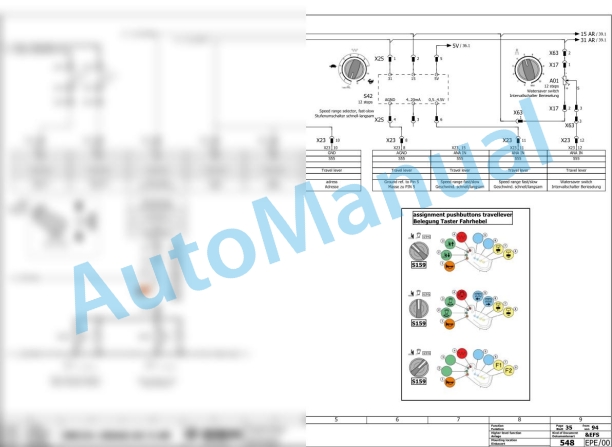 Bomag BW 191 AD-5 AM Tandem Vibratory Rollers Electric, Hydraulic Schematics Diagram 101921231001 - 101921239999 3 Bomag BW 191 AD-5 AM Tandem Vibratory Rollers Electric, Hydraulic Schematics Diagram 101921231001 - 101921239999-3