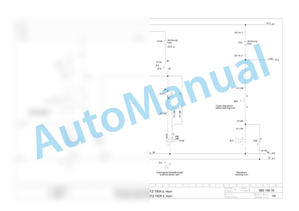 Bomag BW 205 AD-4 TIER 3 Tandem Vibratory Rollers Electric, Hydraulic Schematics Diagram 861920881001 - 861920881100-3