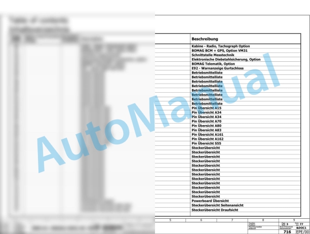 Bomag BW 206 AD-50 AM Tandem Vibratory Rollers Electric, Hydraulic Schematics Diagram 101921261001 - 101921269999 2 Bomag BW 206 AD-50 AM Tandem Vibratory Rollers Electric, Hydraulic Schematics Diagram 101921261001 - 101921269999-2
