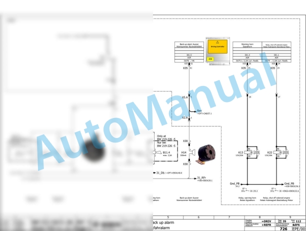 Bomag BW 213 BVC-5 Single Drum Vibratory Rollers Electric, Hydraulic Schematics Diagram 101586881001 - 101586889999 3 Bomag BW 213 BVC-5 Single Drum Vibratory Rollers Electric, Hydraulic Schematics Diagram 101586881001 - 101586889999-3