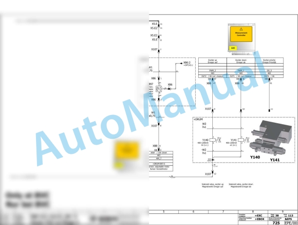 Bomag BW 213 D-5 Single Drum Vibratory Rollers Electric, Hydraulic Schematics Diagram 101587191001 - 101587199999 3 Bomag BW 213 D-5 Single Drum Vibratory Rollers Electric, Hydraulic Schematics Diagram 101587191001 - 101587199999-3