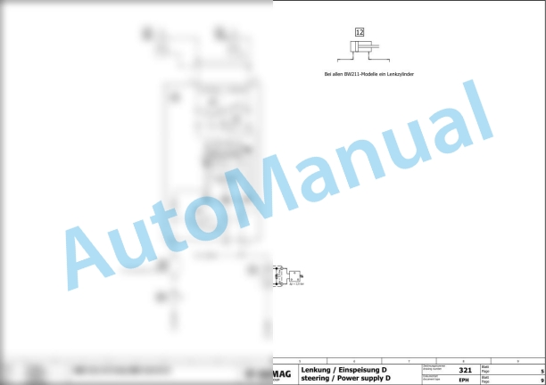 Bomag BW 213 D-5 Single Drum Vibratory Rollers Hydraulic Schematics Diagram 101587491001 - 101587499999 2 Bomag BW 213 D-5 Single Drum Vibratory Rollers Hydraulic Schematics Diagram 101587491001 - 101587499999-2