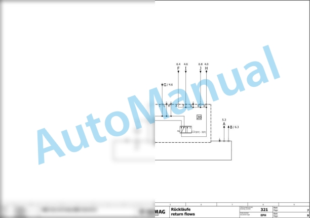 Bomag BW 213 D-5 Single Drum Vibratory Rollers Hydraulic Schematics Diagram 101587491001 - 101587499999 3 Bomag BW 213 D-5 Single Drum Vibratory Rollers Hydraulic Schematics Diagram 101587491001 - 101587499999-3