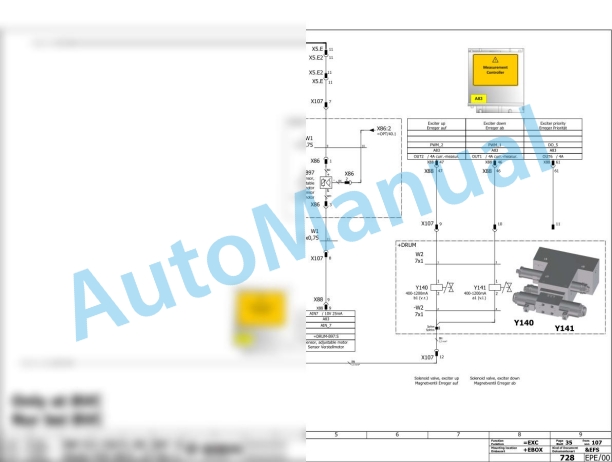 Bomag BW 213 PD-5 Single Drum Vibratory Rollers Electric, Hydraulic Schematics Diagram 101587591001 - 101587599999 3 Bomag BW 213 PD-5 Single Drum Vibratory Rollers Electric, Hydraulic Schematics Diagram 101587591001 - 101587599999-3