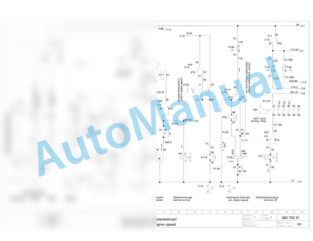 Bomag BW 213 PDH-40 Single Drum Vibratory Rollers Electric Schematics Diagram 901582571002 - 901582579999 3 Bomag BW 213 PDH-40 Single Drum Vibratory Rollers Electric Schematics Diagram 901582571002 - 901582579999-3
