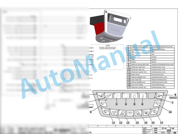 Bomag BW 213 PDH-5 ohne CE Single Drum Vibratory Rollers Electric, Hydraulic Schematics Diagram 101586191001 - 101586191002 2 Bomag BW 213 PDH-5 ohne CE Single Drum Vibratory Rollers Electric, Hydraulic Schematics Diagram 101586191001 - 101586191002-2