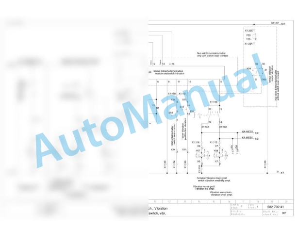Bomag BW 214 D-4 Single Drum Vibratory Rollers Electric, Hydraulic Schematics Diagram 101583421001 - 101583421011 3 Bomag BW 214 D-4 Single Drum Vibratory Rollers Electric, Hydraulic Schematics Diagram 101583421001 - 101583421011-3