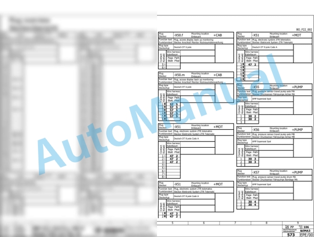 Bomag BW 214 D-5 Single Drum Vibratory Rollers Electric, Hydraulic Schematics Diagram 101586241001 - 101586249999 3 Bomag BW 214 D-5 Single Drum Vibratory Rollers Electric, Hydraulic Schematics Diagram 101586241001 - 101586249999-3