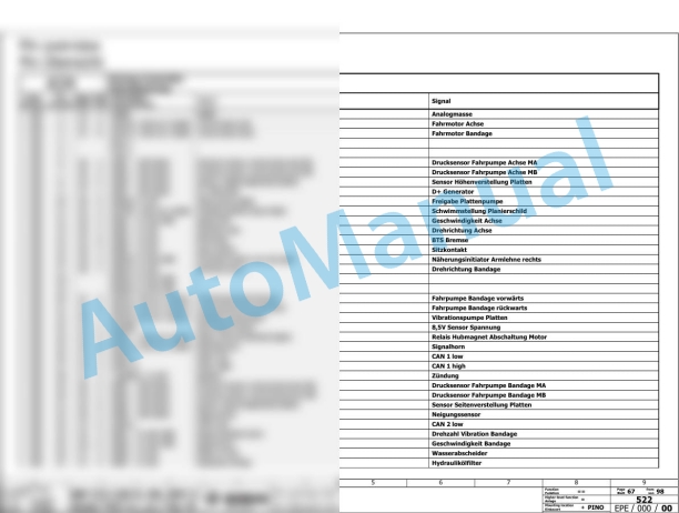 Bomag BW 216 D-5 Single Drum Vibratory Rollers Electric, Hydraulic Schematics Diagram 101586251001 - 101586259999 2 Bomag BW 216 D-5 Single Drum Vibratory Rollers Electric, Hydraulic Schematics Diagram 101586251001 - 101586259999-2