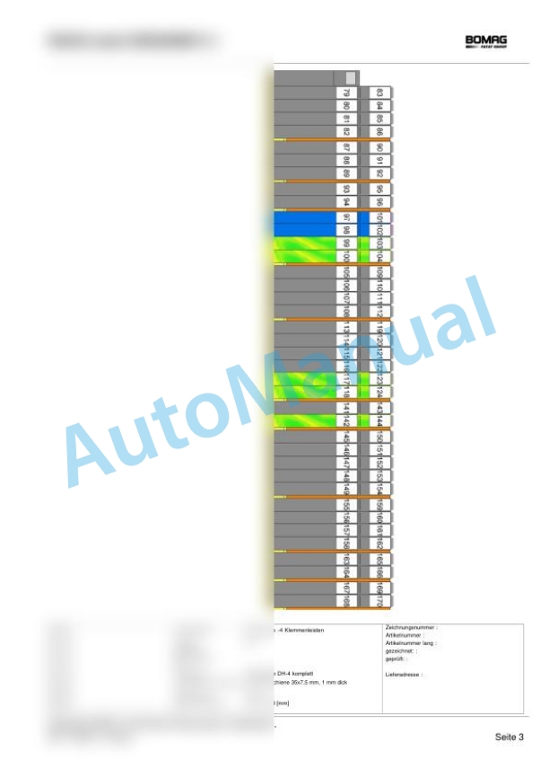 Bomag BW 216 DH-4 Single Drum Vibratory Rollers Electric, Hydraulic Schematics Diagram 101582641001 - 101582641165 3 Bomag BW 216 DH-4 Single Drum Vibratory Rollers Electric, Hydraulic Schematics Diagram 101582641001 - 101582641165-3