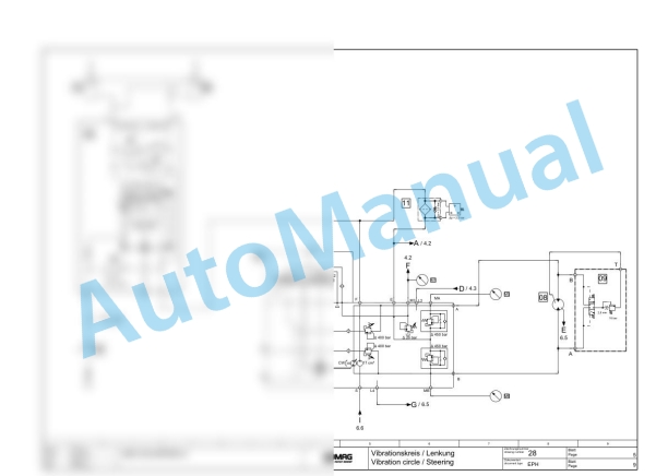 Bomag BW 216 DH-4i Single Drum Vibratory Rollers Hydraulic Schematics Diagram 101585211001 - 101585211006 2 Bomag BW 216 DH-4i Single Drum Vibratory Rollers Hydraulic Schematics Diagram 101585211001 - 101585211006-2