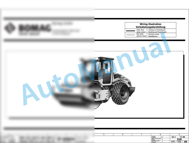 Bomag BW 219 D-5 Single Drum Vibratory Rollers Electric, Hydraulic Schematics Diagram 101586311001 - 101586311038 3 Bomag BW 219 D-5 Single Drum Vibratory Rollers Electric, Hydraulic Schematics Diagram 101586311001 - 101586311038-3
