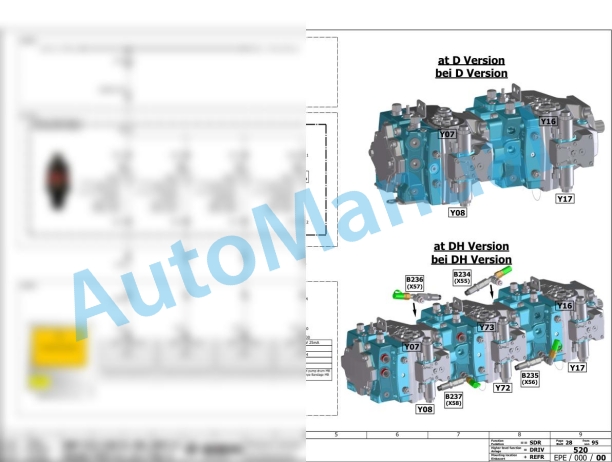 Bomag BW 219 DH-5 Single Drum Vibratory Rollers Electric, Hydraulic Schematics Diagram 101586341001 - 101586341024 3 Bomag BW 219 DH-5 Single Drum Vibratory Rollers Electric, Hydraulic Schematics Diagram 101586341001 - 101586341024-3