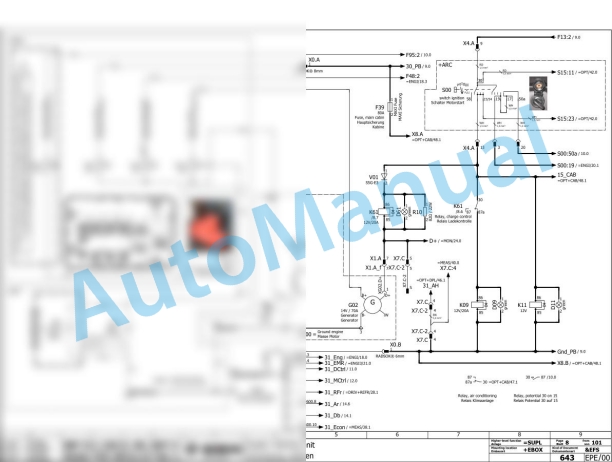 Bomag BW 219 DH-5 TIER 3 Single Drum Vibratory Rollers Electric Schematics Diagram 101586631001 - 101586639999 2 Bomag BW 219 DH-5 TIER 3 Single Drum Vibratory Rollers Electric Schematics Diagram 101586631001 - 101586639999-2