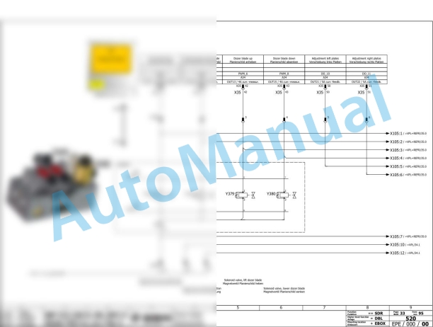 Bomag BW 219 PD-5 Single Drum Vibratory Rollers Electric, Hydraulic Schematics Diagram 101586361001 - 101586361011 3 Bomag BW 219 PD-5 Single Drum Vibratory Rollers Electric, Hydraulic Schematics Diagram 101586361001 - 101586361011-3